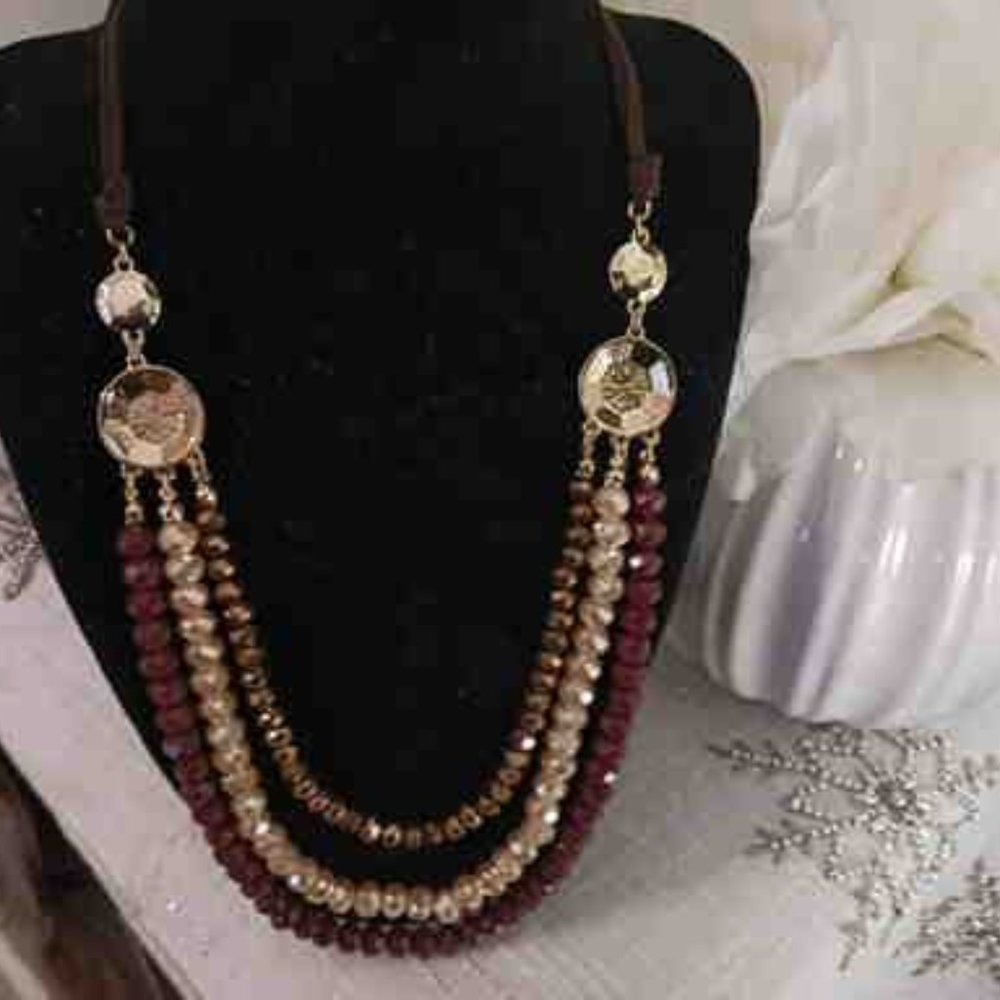 Sparkly Necklace and Earrings NWT